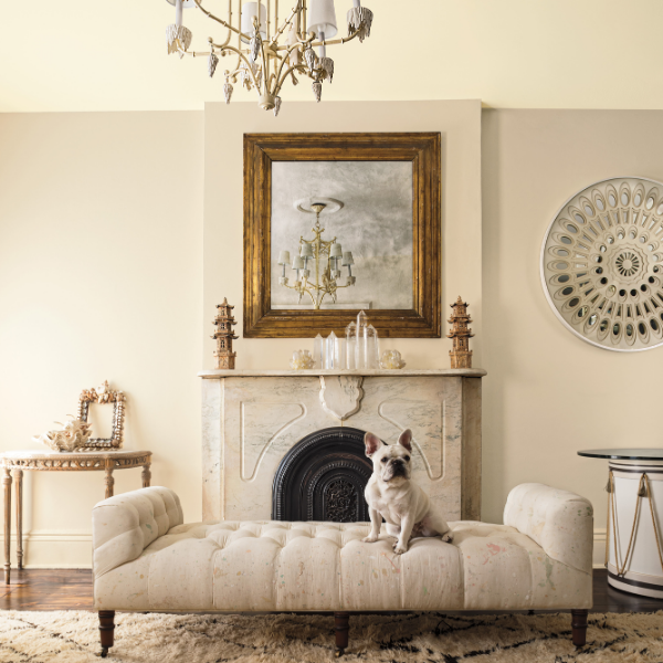 A living area painted in Benjamin Moore Historical Collection paint, available at Lebanon Paint & Wallpaper